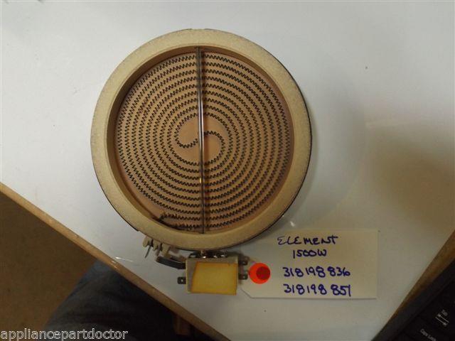 KENMORE STOVE 318198836 318198851 ELEMENT 1500W USED PART KENMORE STOVE 318198836 318198851 ELEMENT 1500W USED PART
